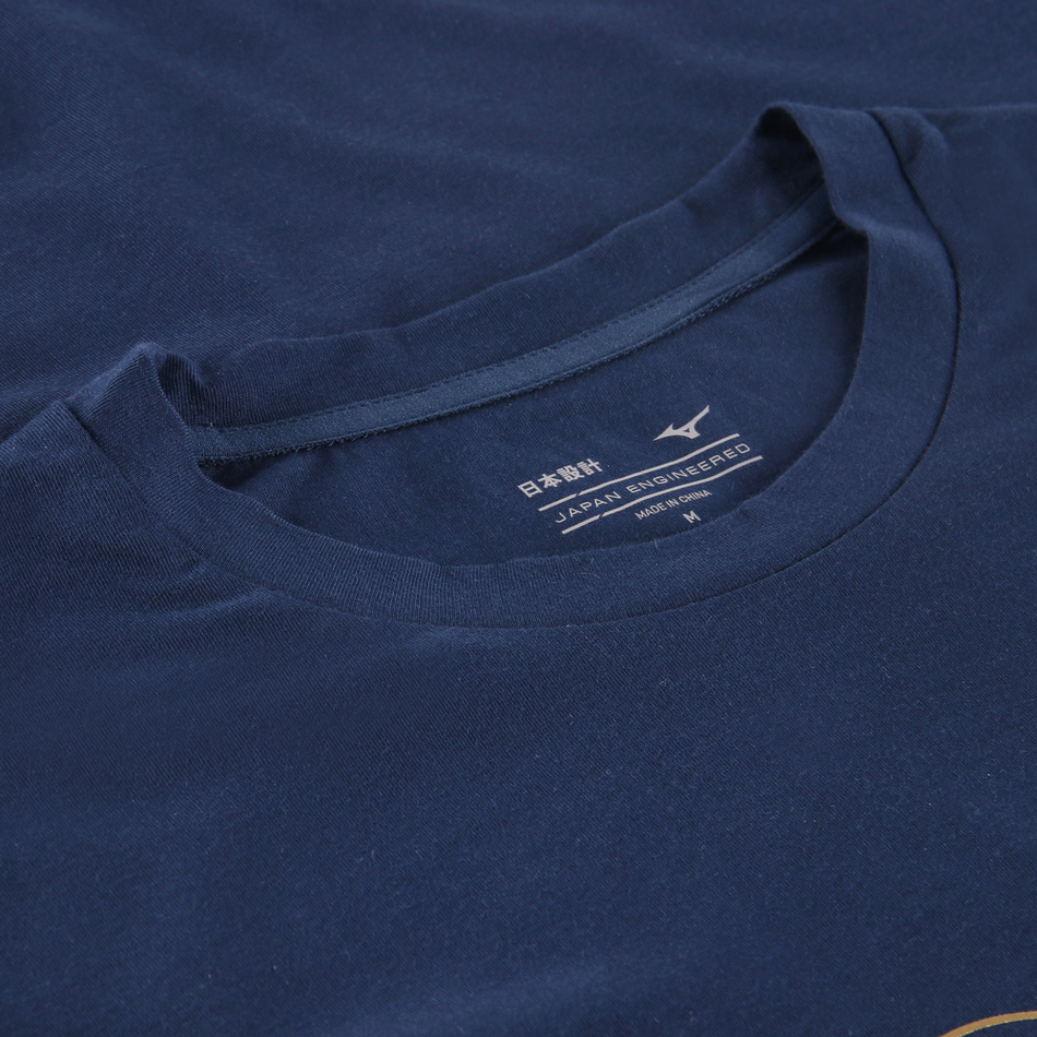 Mizuno 125th Anniversary S.S. Lazio Cotton Tee Logo Junior Navy